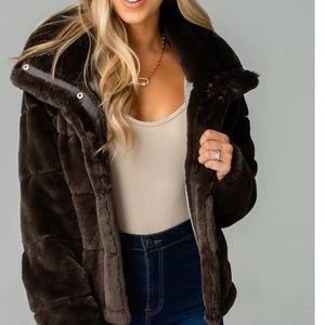 Charlie buddy love faux fur coat